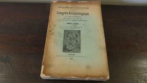 CONGRÈS ARCHEOLOGIQUE et Historique tenu à Bruges vers 1902, Antiquités & Art, Antiquités | Livres & Manuscrits, Enlèvement ou Envoi