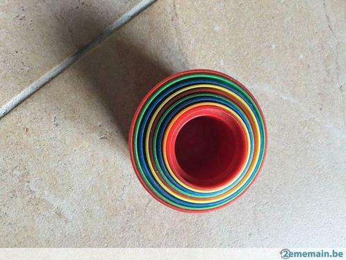 9 pots empilables pour bebe, Kinderen en Baby's, Speelgoed | Overig, Gebruikt, Ophalen