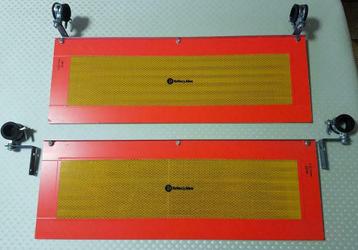 panneaux de marquage ECE 70 56,5 x 19,5 cm alu rouge/orange