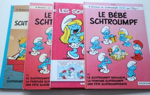 1lot de 4 "SCHTROUMPFS", Livres, BD, Utilisé, Enlèvement ou Envoi