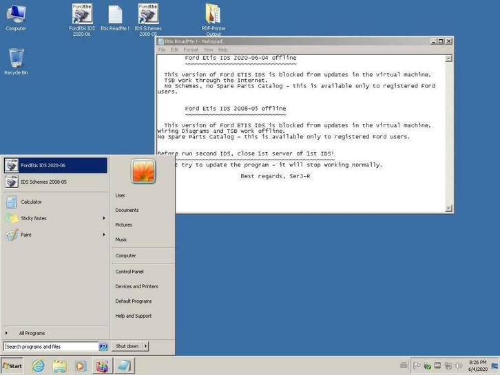 Ford Etis offline 2020-06 + Ecat 2017-06 VmWare op USB, Autos : Divers, Modes d'emploi & Notices d'utilisation, Envoi