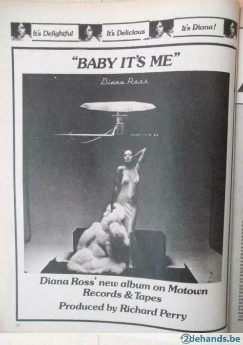 Advertenties voor Diana Ross LPs / albums, Verzamelen, Film en Tv, Gebruikt