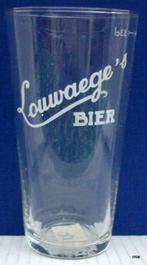 Bier brouwerij glas Louwaege wit, Verzamelen, Ophalen of Verzenden, Zo goed als nieuw, Bierglas