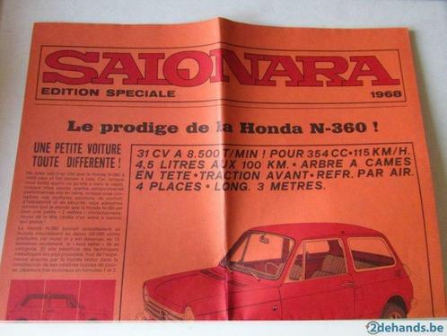 Honda 1968, Livres, Autos | Brochures & Magazines, Utilisé, Honda, Envoi