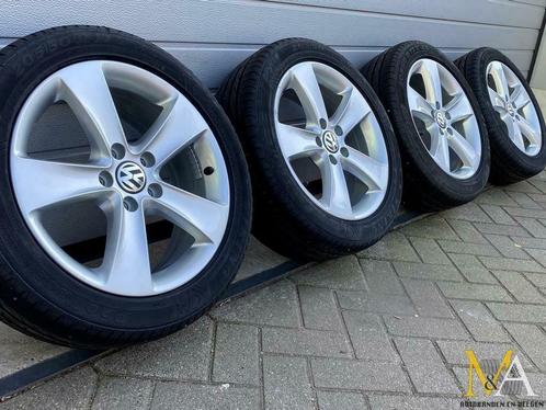 17 originele VW Passat CC St. Moritz velgen + zomerbanden, Auto-onderdelen, Banden en Velgen, Banden en Velgen, Zomerbanden, 17 inch