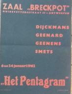 zeefdrukaffiche Galerie Breckpot Antwerpen Het Pentagram 62, Ophalen of Verzenden