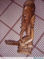 Afrikaans houten sculptuur (muzikant), Antiek en Kunst, Kunst | Beelden en Houtsnijwerken, Ophalen of Verzenden