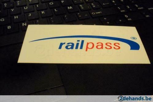 rail pass, Collections, Autocollants, Utilisé