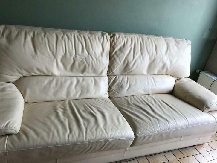 canapé, Huis en Inrichting, Zetels | Zetels, Gebruikt, Driepersoons, Leer, Ophalen