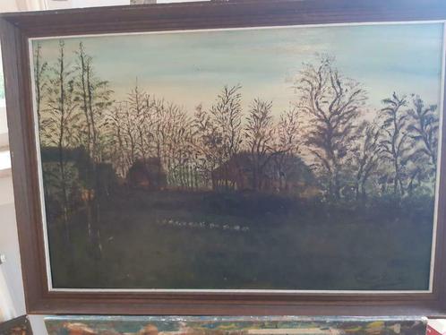 Uitstekende paneelschildering, Antiek en Kunst, Kunst | Schilderijen | Klassiek, Ophalen of Verzenden