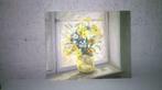 schilderij/muurdecoratie vaas met bloemen, Huis en Inrichting, Woonaccessoires | Schilderijen, Tekeningen en Foto's, Ophalen, Zo goed als nieuw