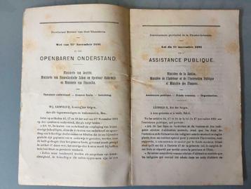 Code d'utilité publique de Flandre orientale 1891-1892, Envoi, 19e siècle, Utilisé