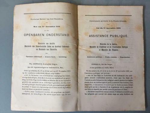 Code d'utilité publique de Flandre orientale 1891-1892, Livres, Histoire nationale, Utilisé, 19e siècle, Envoi
