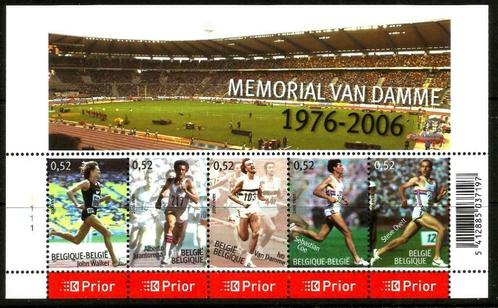 België 2006 Memorial Van Damme OBP Blok 129**, Postzegels en Munten, Postzegels | Europa | België, Postfris, Orginele gom, Sport