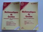 NEUFS 2 livres de MATHÉMATIQUES DE GESTION, Ophalen of Verzenden, Nieuw, Hoger Onderwijs