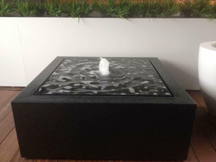 vierkante watertafel aluminium / elke ral-kleur /ook op maat, Tuin en Terras, Waterpartijen en Fonteinen, Nieuw, Fontein, Aluminium