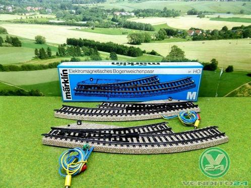 5140 (5141 + 5142) MARKLIN HO - COURBES D'AIGUILLAGES / WI C, Hobby & Loisirs créatifs, Trains miniatures | HO, Comme neuf, Rails