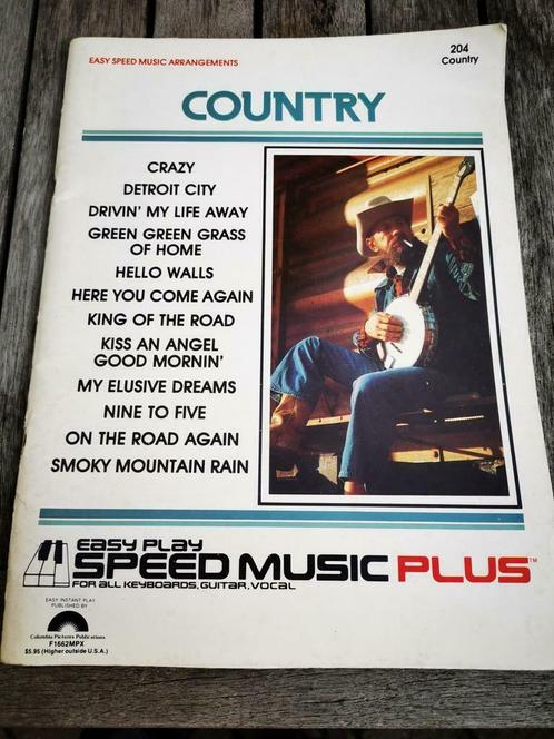 Country songs in bladmuziek 1982 leuke gekende songs, Muziek en Instrumenten, Bladmuziek, Zo goed als nieuw, Thema, Country en Western