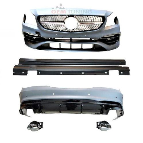 Mercedes CLA-Klasse W117 AMG 45 BODYKIT | 2016–2019 | grill, Auto-onderdelen, Carrosserie, Bumper, Voor, Links, Rechts, Ophalen of Verzenden