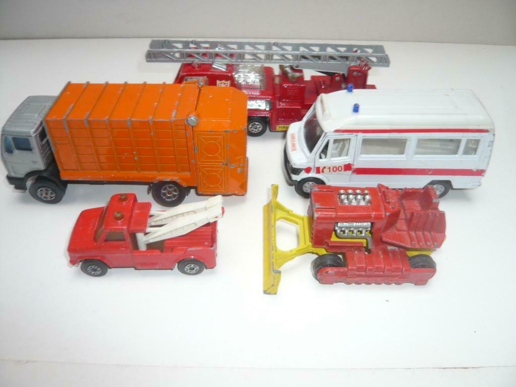 5 véhicules utilitaires Poubelle, pompier..., Enfants & Bébés, Jouets | Véhicules en jouets, Utilisé, Enlèvement ou Envoi