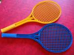 2 Raquettes de plage plastique. Marque: "BERCHET". Vintage"., Enlèvement ou Envoi, Utilisé