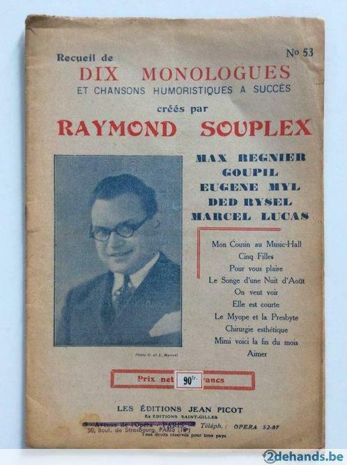 recueil de dix monologues n° 53, Boeken, Muziek, Gelezen, Ophalen of Verzenden