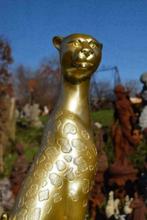 Panthère assise en résine patinée bronze, Enlèvement ou Envoi, Neuf