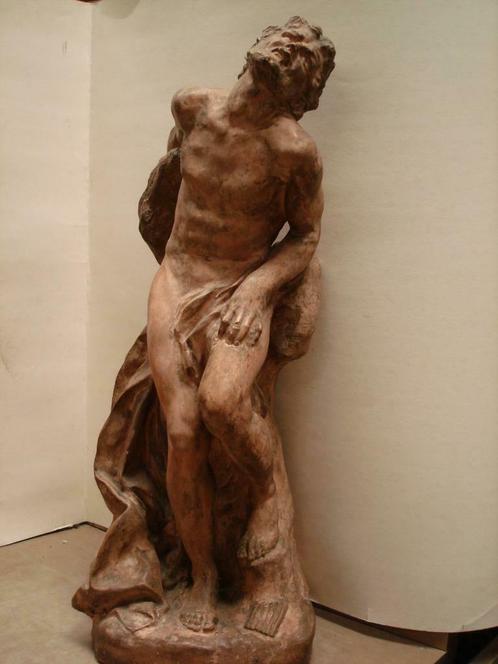 Charles DE BRICHY °1878-1912 terracotta beeld sater Marsyas, Antiek en Kunst, Kunst | Beelden en Houtsnijwerken, Ophalen