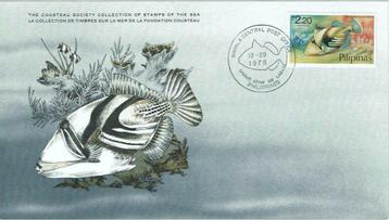 FDC Philippines Y&T1078/Michel 1258 Jacques Cousteau Calypso, Envoi