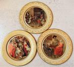 Vintage blikken bordjes schilders Rubens Vermeer Teniers, Ophalen of Verzenden