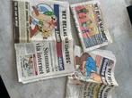 Stripverhaal in krant, Asterix, Kuifje, Kiekeboe, Ophalen
