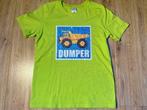 T-shirt fel groen met dumper van C&A  140 - 10 jaar, Jongen, C&A, Gebruikt, Ophalen of Verzenden