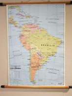 Schoolkaart staatkundige kaart Zuid Amerika  carto, Antiquités & Art, Antiquités | Cartes scolaires, Enlèvement