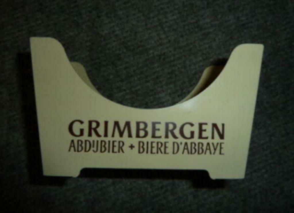 plastic bier viltjes houder GRIMBERGEN Abdijbier, Verzamelen, Biermerken, Gebruikt, Overige typen, Overige merken, Ophalen of Verzenden