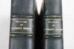 2 oude boeken: Oeuvres complètes de Clément Marot; 1920, Antiek en Kunst, Clément Marot, Ophalen of Verzenden