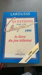 Livre Larousse Question Pour un Champion, Zo goed als nieuw