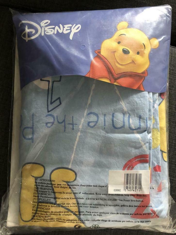 Mooi, Kwaliteitsvol Dekbedovertrek Winnie the Pooh, Kinderen en Baby's, Kinderkamer | Beddengoed, Gebruikt, Dekbedovertrek, Blauw