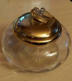 24 K gouden glazen souvenir pot antiek vintage, Antiek en Kunst, Ophalen of Verzenden, Goud
