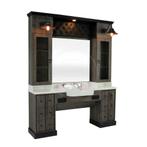 heren kaptafel barberunit knipspiegel spiegel kapper barbier, Ophalen of Verzenden, Nieuw