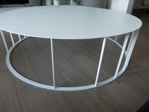 Recor - Ronde design salontafel wit. Nieuw!, Huis en Inrichting, Tafels | Salontafels, Nieuw, Minder dan 50 cm, 100 tot 150 cm