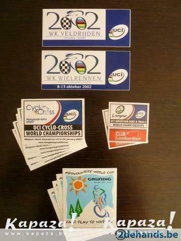 Collectie stickers van UCI Wereldkampioenschappen beschikbaar voor biedingen