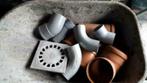 Bochten en ellebogen + pvc buizen te koop 1,10, Doe-het-zelf en Bouw, Buizen en Afvoer, Ophalen, Nieuw, PVC, Bochten