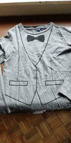 Leuke longsleeve retro veston kostuum zwart strikje  122 128, Kinderen en Baby's, Ophalen of Verzenden, Zo goed als nieuw, Jongen of Meisje