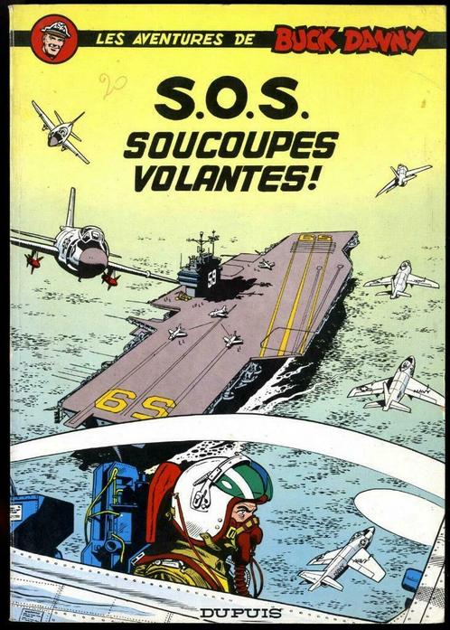BD Buck Danny S.O.S. Soucoupes Volantes DUPUIS 1967, Boeken, Stripverhalen, Gelezen, Eén stripboek, Ophalen of Verzenden