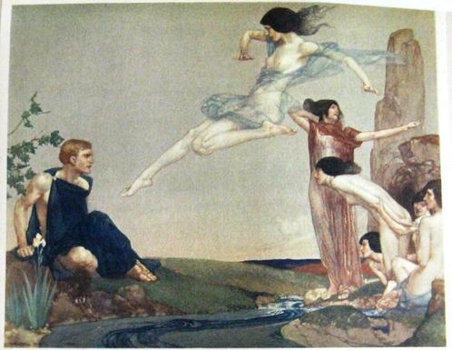 W Russell Flint 1912 The Heroes or Greek Fairy Tales 193/500, Antiquités & Art, Antiquités | Livres & Manuscrits, Enlèvement ou Envoi