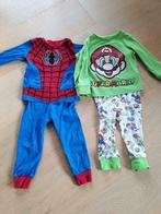 Pyjama Super Mario et Spiderman H&M - taille 92-2 ans, Vêtements de nuit ou Sous-vêtements, Utilisé, Garçon, Enlèvement ou Envoi