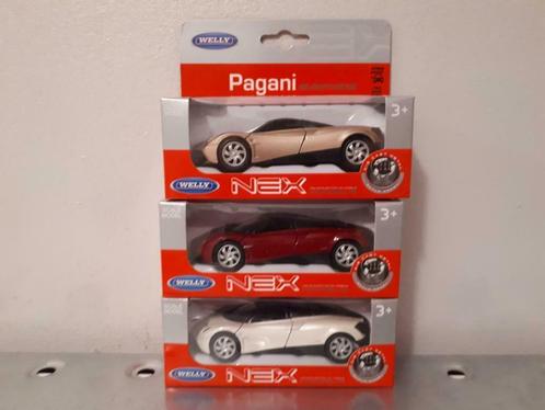 3 Model Auto's van Pagani, Hobby en Vrije tijd, Modelauto's | Overige schalen, Nieuw, Auto, Ophalen