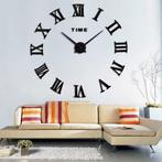 Horloge Murale géante design, 90-100 cm Neuve Noir, ref02, Maison & Meubles, Enlèvement ou Envoi, Neuf