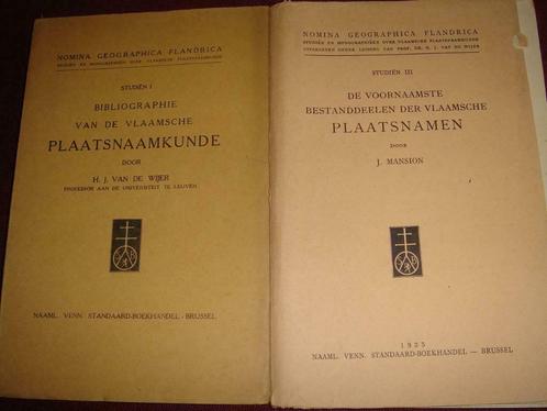 Bibliographie van de Vlaamsche plaatsnaamkunde - De voornaam, Livres, Livres Autre, Utilisé, Enlèvement