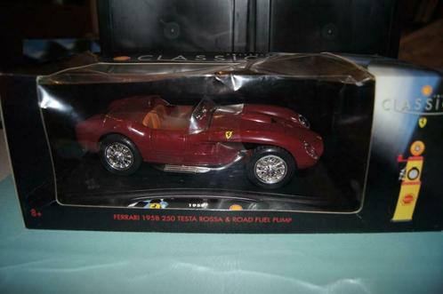 Shell Ferrari Testa Rossa 250 1958 donker rood 1:18 nieuw, Collections, Marques automobiles, Motos & Formules 1, Comme neuf, Voitures